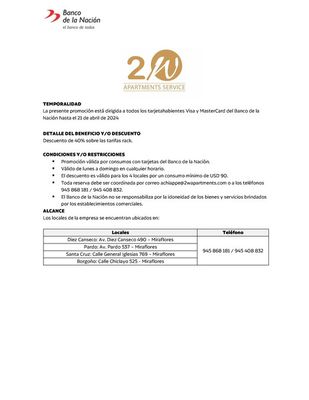 Ofertas de Bancos y seguros | Catálogo banco de la noción de Banco de la Nación | 17/10/2023 - 21/4/2024