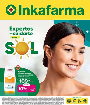 Ofertas de Salud y Farmacias en Trujillo | Expertos en cuidarte de sol  de InkaFarma | 6/11/2023 - 30/11/2023