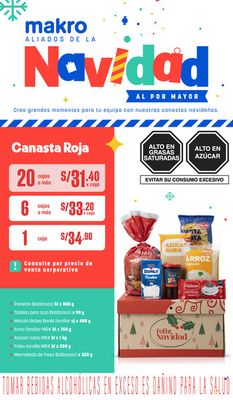 Ofertas de Supermercados en Arequipa | Navidad  de Makro | 17/11/2023 - 31/12/2023