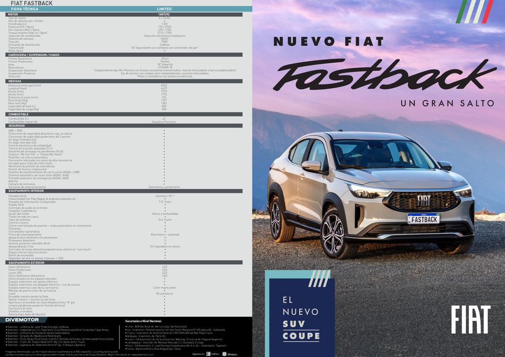 Catálogo Fiat en Huancayo | Nuevo Fiat Fastback  | 22/11/2023 - 31/3/2024