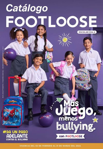 Catálogo Footloose en Pisco | Mas juego, menos bullying | 5/2/2024 - 31/3/2024