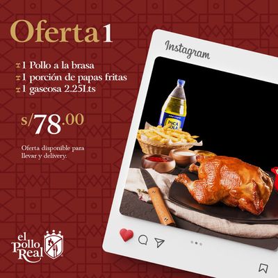 Ofertas de Restaurantes en Arequipa | Oferta de Pollo Real | 7/2/2024 - 29/2/2024