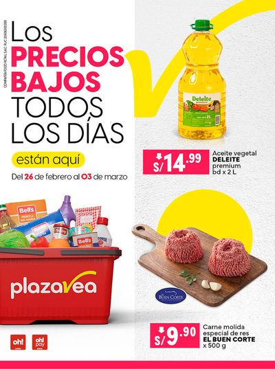 Ofertas de Supermercados en Lima | Los Precios Bajos. de Plaza Vea | 27/2/2024 - 3/3/2024