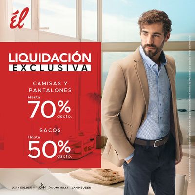 Ofertas de Ropa, zapatos y complementos en Chimbote | Liquidación exclusiva de Tiendas Él | 4/3/2024 - 31/3/2024