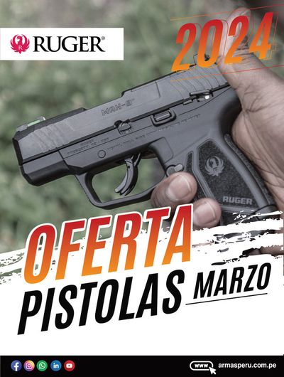Ofertas de Deporte en Lima | Ofertas Pistoletas Ruger  de Armaq | 6/3/2024 - 31/3/2024