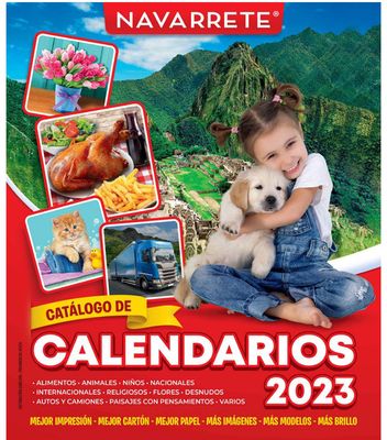 Ofertas de Viajes y ocio en Lima | Calendario Navarrete 2023  de Distribuidora Navarrete | 24/10/2022 - 31/12/2023
