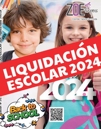 Catálogo Zoe Express | Liquidación escolar 2024  | 12/3/2024 - 31/7/2024