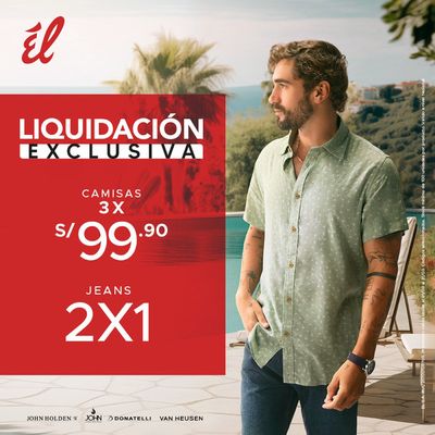 Ofertas de Ropa, zapatos y complementos en Ica | Liquidación exclusiva! de Tiendas Él | 13/3/2024 - 31/3/2024