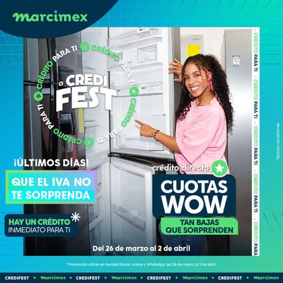 Catálogo Marcimex en Chincha Alta | Credi Fest! | 26/3/2024 - 2/4/2024