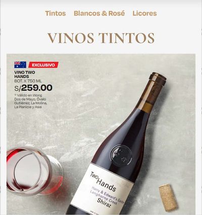 Catálogo Wong en Lurín | Vinos Tintos  | 27/3/2024 - 8/4/2024