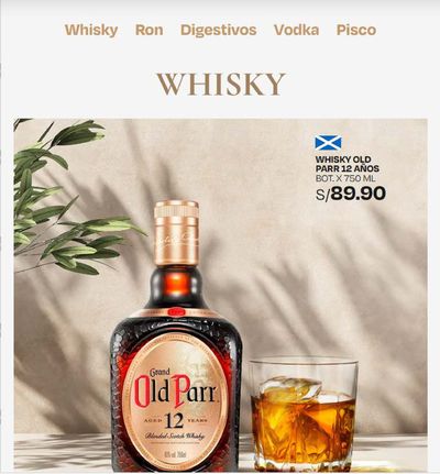 Catálogo Wong en Lurín | Whisky  | 27/3/2024 - 8/4/2024