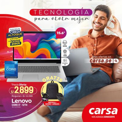 Ofertas de Tecnología y Electrónica en Pisco | Tecnología para vivir mejor de Carsa | 28/3/2024 - 17/4/2024