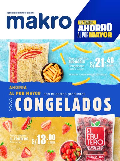Catálogo Makro en Huacho | Ahorra al por mayor congelados  | 29/3/2024 - 10/4/2024
