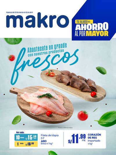 Catálogo Makro en Huacho | Volante Frescos  | 29/3/2024 - 3/4/2024