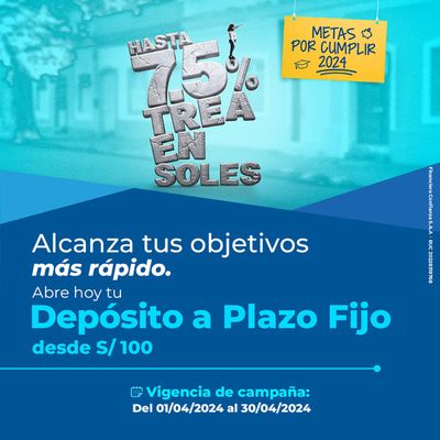 Ofertas de Bancos y seguros en Trujillo | Promociones  de Financiera Confianza | 4/4/2024 - 30/4/2024