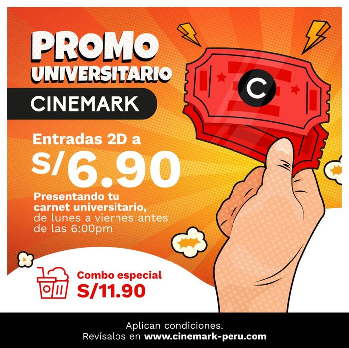 Catálogo Cinemark en Cajamarca | Promo Universitario  | 9/4/2024 - 30/6/2024