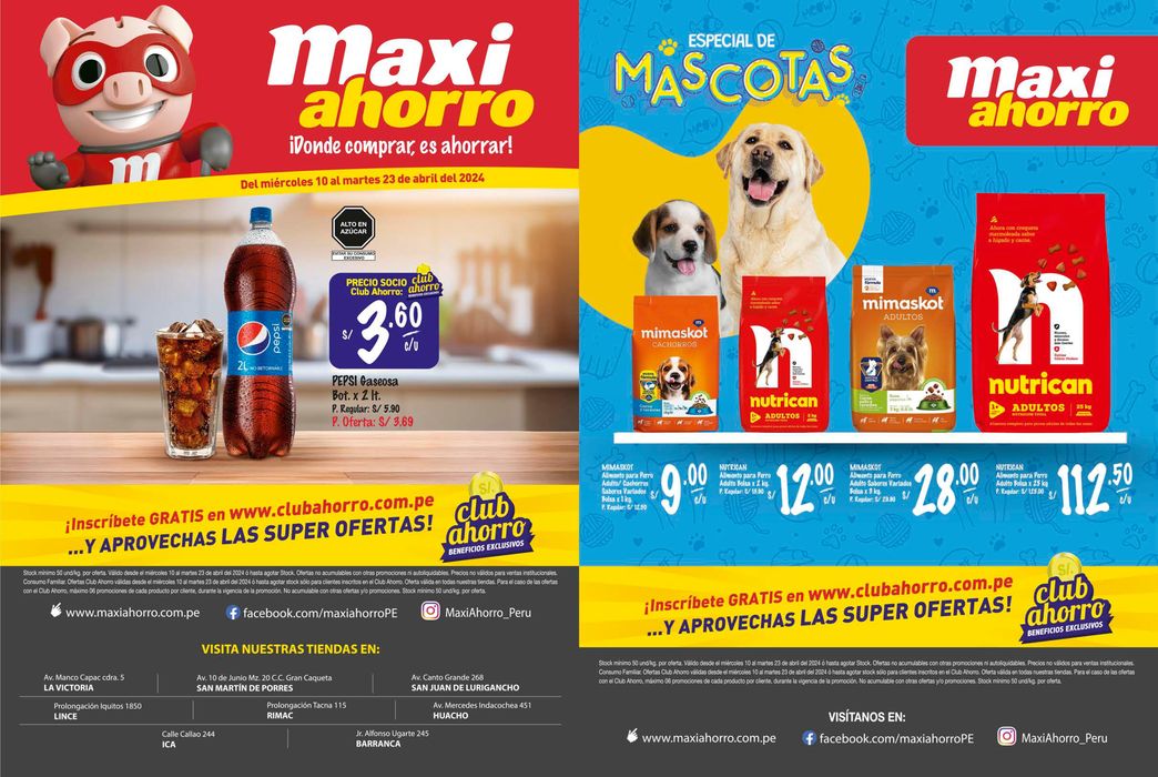 Catálogo MaxiAhorro en Lima | MaxiAhorro Ofertas | 11/4/2024 - 23/4/2024