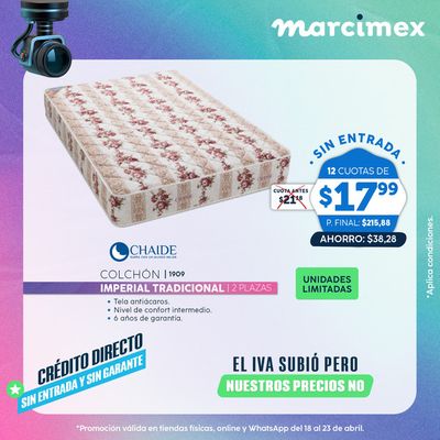 Catálogo Marcimex en Chulucanas | Unidades Limitades  | 18/4/2024 - 23/4/2024