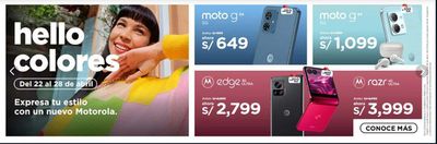 Ofertas de Tecnología y Electrónica en Huaral | Hello Colores  de Motorola | 23/4/2024 - 28/4/2024