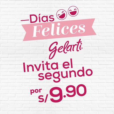 Ofertas de Restaurantes en Trujillo | Invita el segundo de Gelarti | 24/4/2024 - 31/5/2024