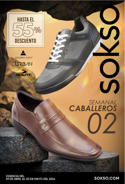 Ofertas de Ropa, zapatos y complementos en Moyobamba | Semanal Caballeros 02 de Sokso | 29/4/2024 - 5/5/2024