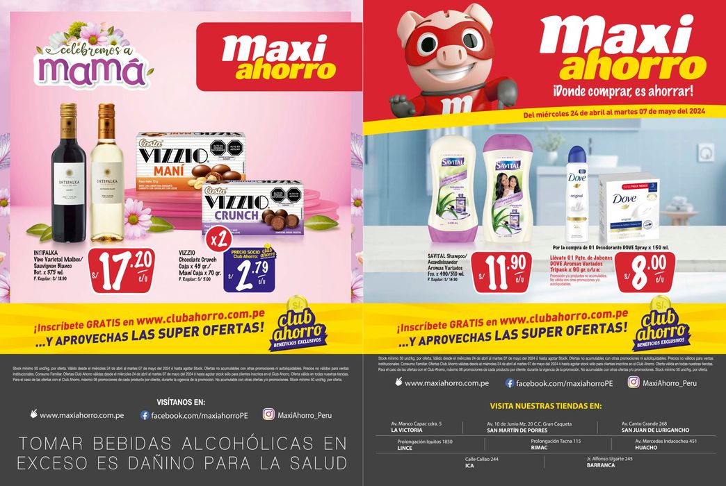 Catálogo MaxiAhorro en Ica | Celebremos a Mamá | 25/4/2024 - 7/5/2024