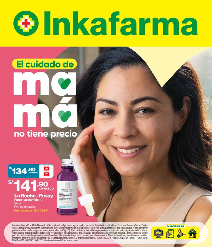 Catálogo InkaFarma en Callería |  El cuidado de Mamá no tiene precio | 1/5/2024 - 31/5/2024