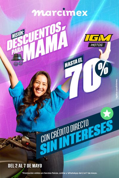 Catálogo Marcimex en Santiago de Cao | Descuentos, para Mamá!! | 2/5/2024 - 7/5/2024