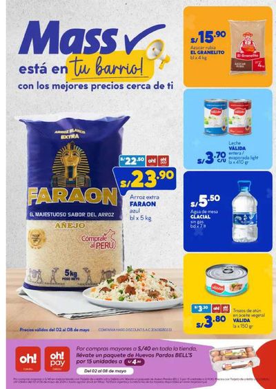 Ofertas de Supermercados en Huaura | Mass está tu barrio  de Mass | 2/5/2024 - 8/5/2024