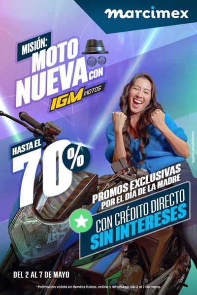 Ofertas de Tecnología y Electrónica en Chimbote | Moto Nueva  de Marcimex | 8/5/2024 - 14/5/2024
