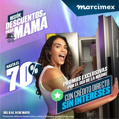 Catálogo Marcimex en Lurín | Hasta el 70%  | 8/5/2024 - 14/5/2024