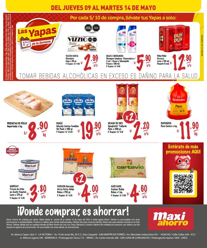 Catálogo MaxiAhorro en Lima | Las Yapas de la Semana  | 9/5/2024 - 14/5/2024