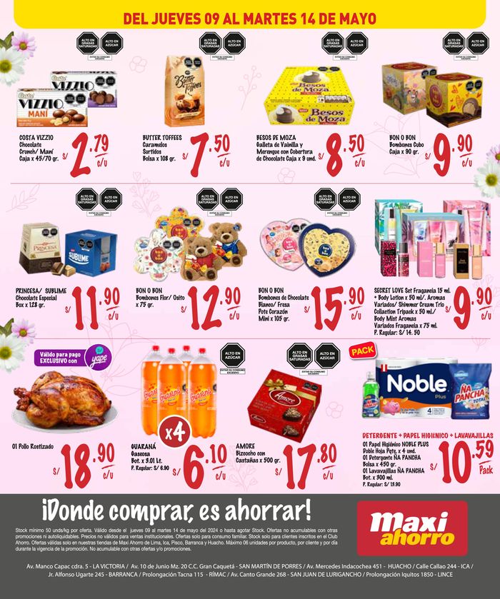 Catálogo MaxiAhorro en Lima | Las Yapas de la Semana  | 9/5/2024 - 14/5/2024