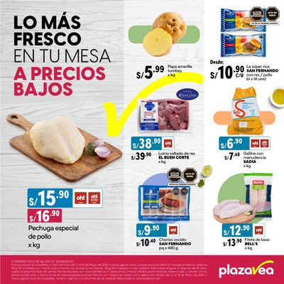 Ofertas de Supermercados en Ferreñafe | Lo más Fresco en tu mesa a Precios Bajos  de Plaza Vea | 14/5/2024 - 19/5/2024
