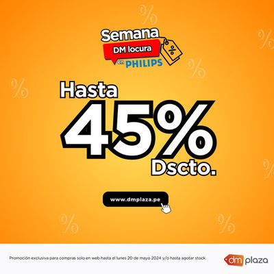 Ofertas de Tiendas por departamento en Lima | Hasta 45 % Dscto. de DM Plaza | 16/5/2024 - 20/5/2024