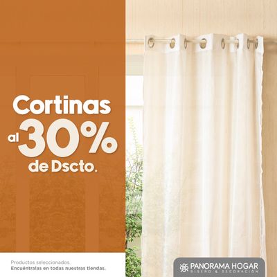 Ofertas de Hogar y muebles en Callao | Cortinas al 30 % de Dscto  de Panorama Hogar | 17/5/2024 - 19/5/2024