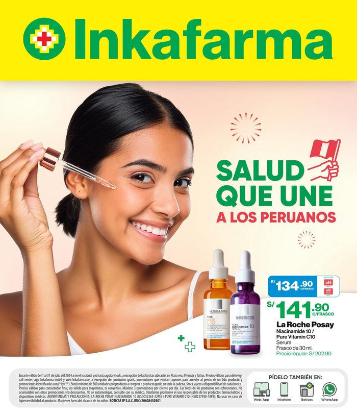 Catálogo InkaFarma en Lima | Salud Que Une a los Peruanos  | 1/7/2024 - 31/7/2024