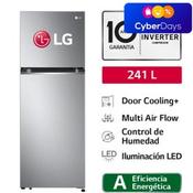 Oferta de Refrigeradora Lg Gt24Bpp 241L Door Cooling Top Freezer Plateada por S/ 1049 en Carsa