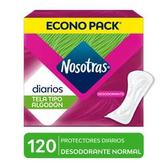 Oferta de Protectores Diarios Nosotras Desodorante 120 und por S/ 18,81 en Freshmart