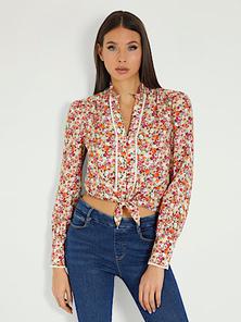 Oferta de Camisa con estampado floral por S/ 90 en Guess