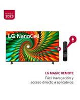 Oferta de Televisor LG Smart TV 50" LED 4K NanoCell ThinQ AI 50NANO77SRA (2023) por S/ 1649 en Hiraoka