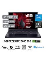 Oferta de Laptop Gamer Acer Nitro V 15 de 15.6", modelo ANV15-51-526M, Intel Core i5 13420H (13va Gen), 8 núcleos, NVIDIA GeForce RTX 3050, 16GB RAM, disco sólido de 512GB por S/ 3299 en Hiraoka