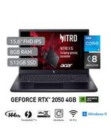 Oferta de Laptop Gamer Acer Nitro V 15 de 15.6", modelo ANV15-51-518Q, Intel Core i5 13420H (13va Gen), 8 núcleos, NVIDIA GeForce RTX 2050, 8GB RAM, disco sólido de 512GB por S/ 2899 en Hiraoka