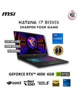 Oferta de Laptop Gamer MSI Katana 17 de 17.3", modelo B13VEK, Intel Core i7-13620H (13va Gen), 10 núcleos, NVIDIA GeForce RTX 4050, 16GB RAM, 512GB de disco sólido por S/ 5199 en Hiraoka