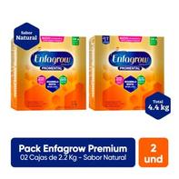 Oferta de Pack Enfagrow Premium Pro Mental Sabor Natural Caja 2.2 KG 2 Unidades por S/ 412 en InkaFarma