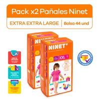 Oferta de Pack Pañales Ninet Bebe Talla XXL 2 Unidades por S/ 85,5 en InkaFarma