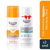 Oferta de Pack Protector Solar Eucerin Pigment Control Fluido Tono Medio + Producto Promocional Mist Spray Hyaluron Eucerin por S/ 120,8 en InkaFarma
