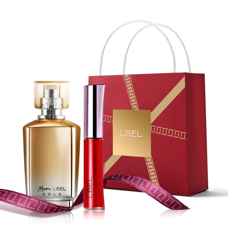 Oferta de Set perfume floral Mon L'BEL Gold + Labial Líquido de larga duración Forever por S/ 185,5 en L'Bel