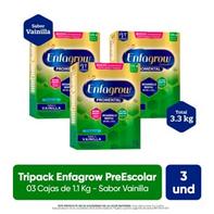 Oferta de Tripack Enfagrow Premium Promental PreEscolar Niños 3 a 5 Años Sabor Vainilla 1.1 KG 3 Unidades por S/ 315,6 en Mifarma