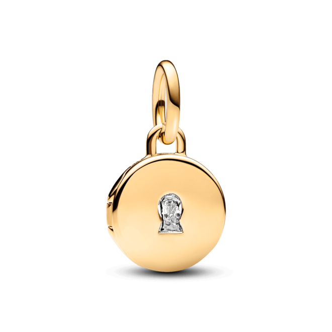 Oferta de Charm Colgante Medalla Grabable que se abre Oro por S/ 504 en Pandora